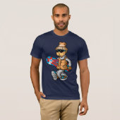 Grunge snowboarder and board tシャツ (正面フル)