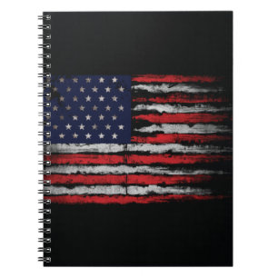 Grunge U.S.A flag ノートブック