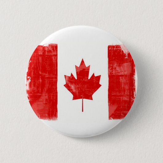 GrungeCanadianFlag lg 缶バッジ (正面)