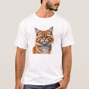 Grungewave子猫：デジタル水色カオス Tシャツ