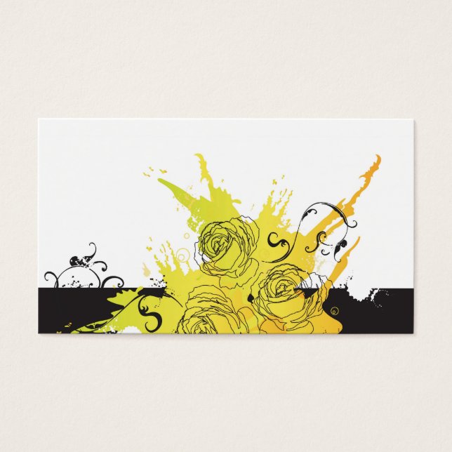 grungyバラプロファイルカード (正面)