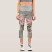 GRUNGYバラ-ヴィンテージ花 カプリレギンス (正面)