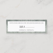 GRUNGYバラ-ヴィンテージ花 スキニー名刺 (裏面)