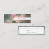 GRUNGYバラ-ヴィンテージ花 スキニー名刺 (正面/裏面)