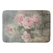 GRUNGYバラ-ヴィンテージ花 バスマット (正面)