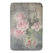 GRUNGYバラ-ヴィンテージ花 バスマット (正面縦)