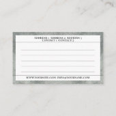 GRUNGYバラ-ヴィンテージ花 名刺 (裏面)