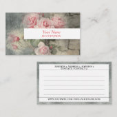 GRUNGYバラ-ヴィンテージ花 名刺 (正面/裏面)