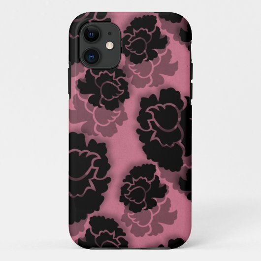 grungyフローラデカデンスBT iPhone 5ケース、ピンク Case-Mate iPhoneケース (裏面)