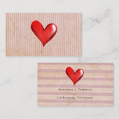 Grungy名刺ハート 名刺 (正面/裏面)