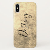 Grungy金ゴールドテクスチャ Case-Mate iPhoneケース (裏面)