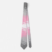 grungy騒々しい粒状抽象芸術デミギルプライドフラグ ネクタイ (正面)