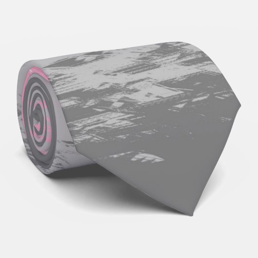 grungy騒々しい粒状抽象芸術デミギルプライドフラグ ネクタイ (ロール)