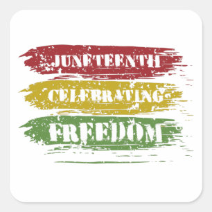 Grungy Junetify、Freedom of Black people スクエアシール