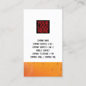 Grungy Misproject Orange名刺 名刺 (裏面)