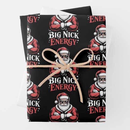 Grunt Style Big Nick Energy Funny Santa Christmas  ラッピングペーパーシート (インサイチュ)