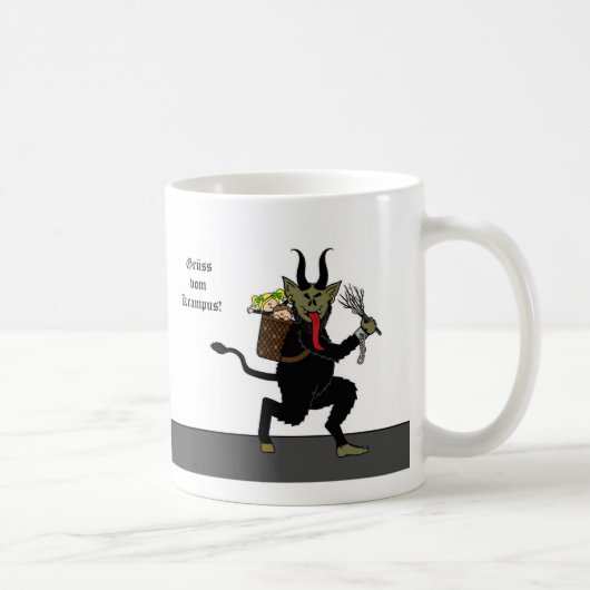 GrussのvomのKrampus (Krampusからの挨拶)のマグ コーヒーマグカップ (右)