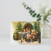 GrussフォンMunchen、ドイツのクリスマス1907年 シーズンポストカード (スタンド正面)