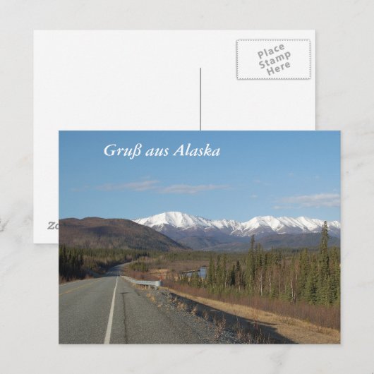 Gruß aus Alaska ポストカード (正面/裏面)