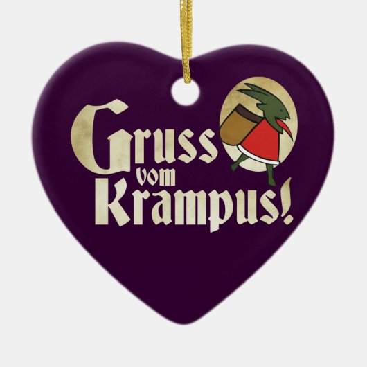 Gruss Vom Krampus セラミックオーナメント (正面)