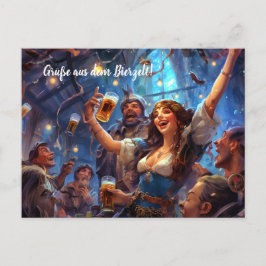 Grüsse aus dem Bierzelt! München ポストカード