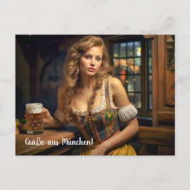 Grüße aus München! Bierzeltstimmung ポストカード