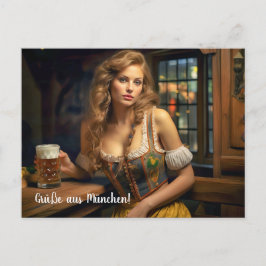 Grüße aus München! Bierzeltstimmung ポストカード
