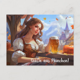 Grüsse aus München! Bierzeltstimmung ポストカード