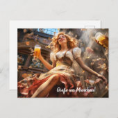 Grüsse aus München! Bierzeltstimmung ポストカード (正面/裏面)