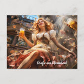 Grüsse aus München! Bierzeltstimmung ポストカード (正面)