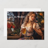  Grüße aus München! Bierzeltstimmung. Bier ポストカード (正面/裏面)