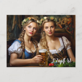 Grüße aus München! Bierzeltstimmung. Dirndl ポストカード