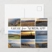 Grüße vom Nordkapp ポストカード (正面/裏面)