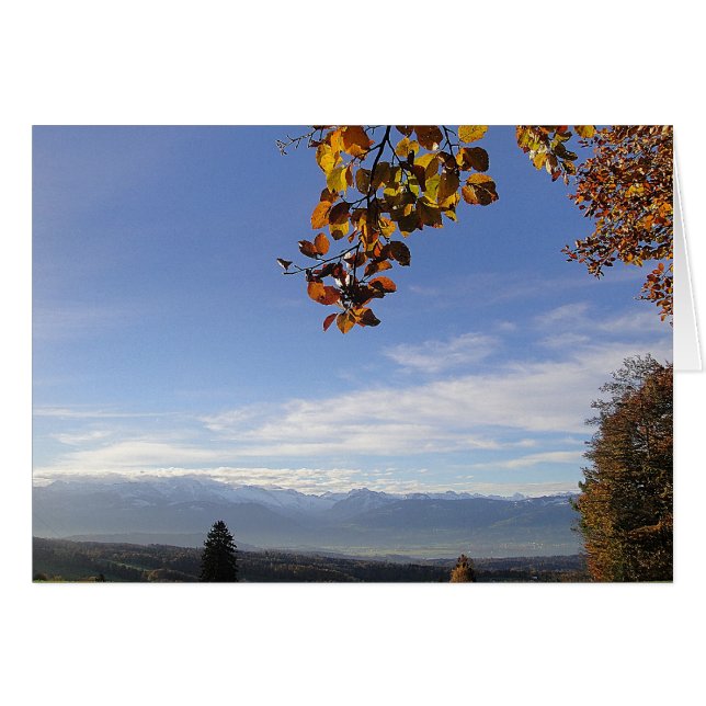 Grusskarte Bergpanorama, blanko (正面横)