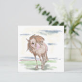 Grusskarte, Geschenkkarte mit Pferdemotiv シーズンカード (スタンド正面)