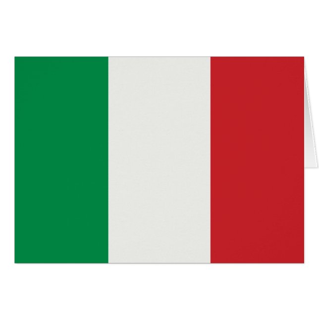 Grußkarte mit Italien Fahne (正面横)