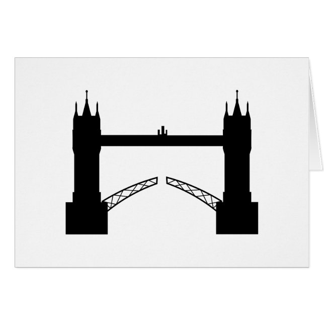 Grußkarte Tower Brigde London (正面横)
