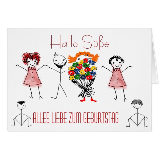 Grußkarte zum Geburtstag (正面横)