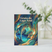 Gruta do Lago Azul Brazil ポストカード (スタンド正面)