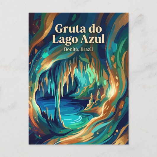 Gruta do Lago Azul Brazil ポストカード (正面)