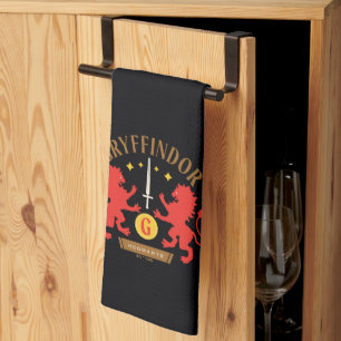 GRYFFINDOR™ハウスダブルライオンソードグラフィック キッチンタオル