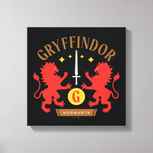 GRYFFINDOR™ハウスダブルライオンソードグラフィック キャンバスプリント