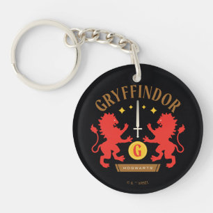 GRYFFINDOR™ハウスダブルライオンソードグラフィック キーホルダー