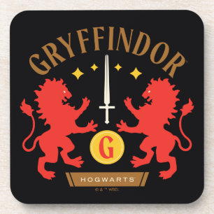 GRYFFINDOR™ハウスダブルライオンソードグラフィック コースター