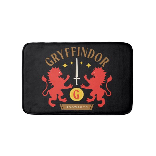 GRYFFINDOR™ハウスダブルライオンソードグラフィック バスマット (正面)