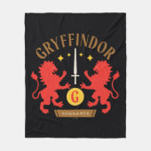 GRYFFINDOR™ハウスダブルライオンソードグラフィック フリースブランケット (正面)