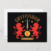 GRYFFINDOR™ハウスダブルライオンソードグラフィック ポストカード (正面/裏面)