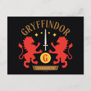 GRYFFINDOR™ハウスダブルライオンソードグラフィック ポストカード