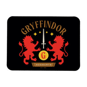GRYFFINDOR™ハウスダブルライオンソードグラフィック マグネット