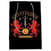 GRYFFINDOR™ハウスダブルライオンソードグラフィック ミディアムペーパーバッグ (正面)